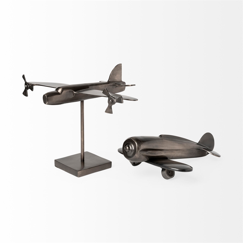 Maverick I Gray Metal Bomber Plane