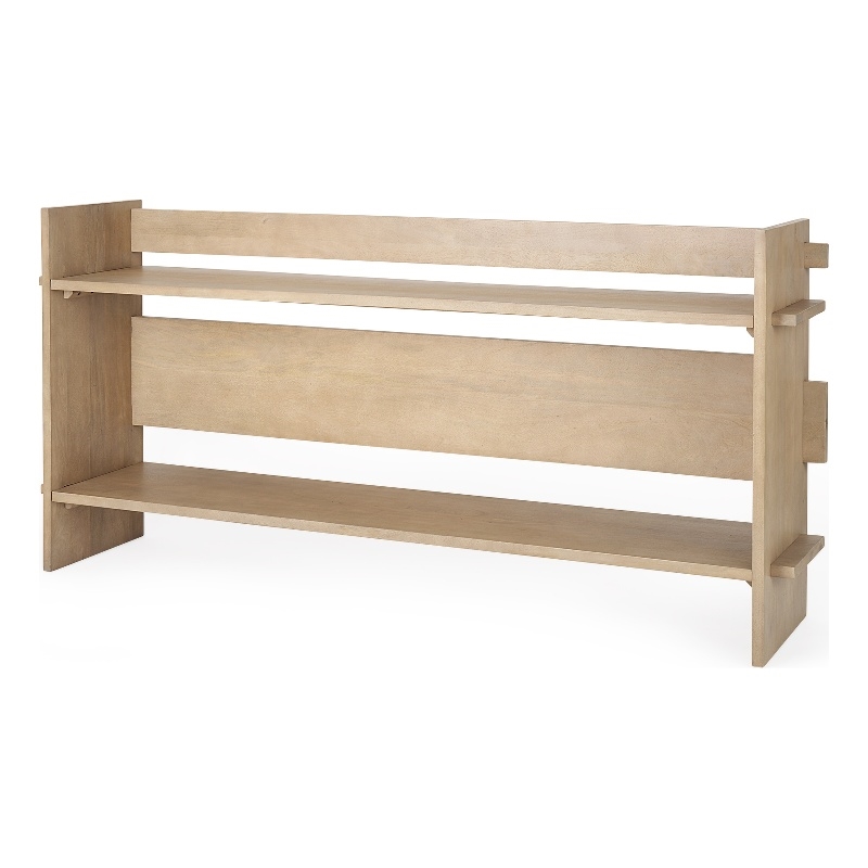 Aida Light Brown Wood Console Table