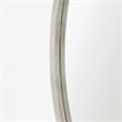 Gambit Round White Wash Wood Frame Wall Mirror