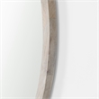 Gambit Round White Wash Wood Frame Wall Mirror