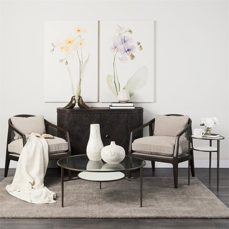 Felicity Marble Top W/Iron Frame Coffee Table