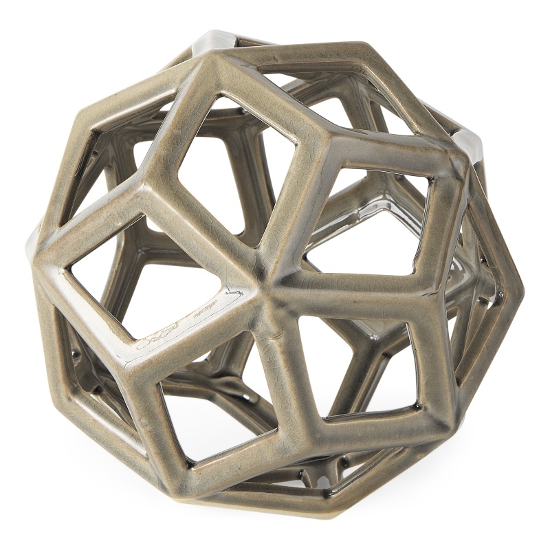 Geom Tan Ceramic Geometric Object
