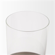 Vivian Gold Metal and Glass Hurricane Candle Holder (Set of