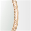 Roan Light Brown Wood Beaded Wall Mirror