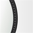 Roan Black Wood Beaded Wall Mirror
