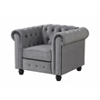 RN Furnishings sofa loveseat armchair velvet fabric Living room couches Set-Gray