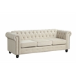 RN Furnishings sofa loveseat chair Linen fabric Living room furniture Set-Beige