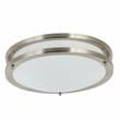 12 in. 1-Light Satin Nickel Finish Smart LED Ceiling Light Flush Mount