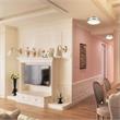 12 in. 1-Light Satin Nickel Finish Smart LED Ceiling Light Flush Mount