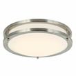 12 in. 1-Light Satin Nickel Finish Smart LED Ceiling Light Flush Mount
