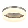 12 in. 1-Light Satin Nickel Finish Smart LED Ceiling Light Flush Mount