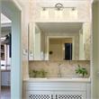 3-Light Vanity Light with Dual Clear and Frosted Shades