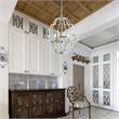 4-Light Modern Farmhouse Geometric Chrome Chandelier