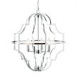 4-Light Modern Farmhouse Geometric Chrome Chandelier