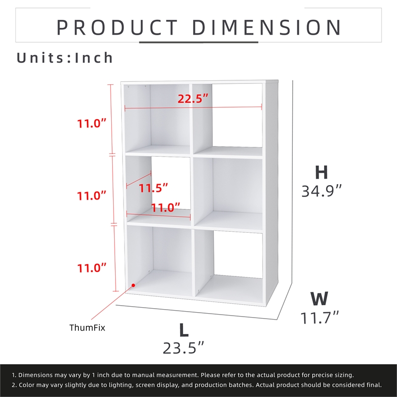34.96 in. Tall White Wood 3-Shelf Etagere Bookcase