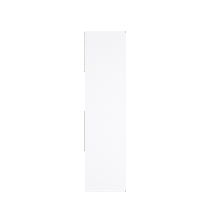 46.46 in. Tall White Wood 4-Shelf Etagere Bookcase