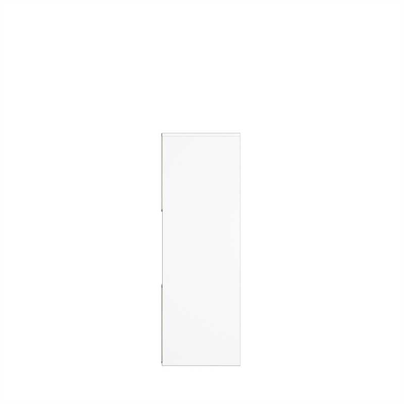 34.96 in. Tall White Wood 3-Shelf Etagere Bookcase