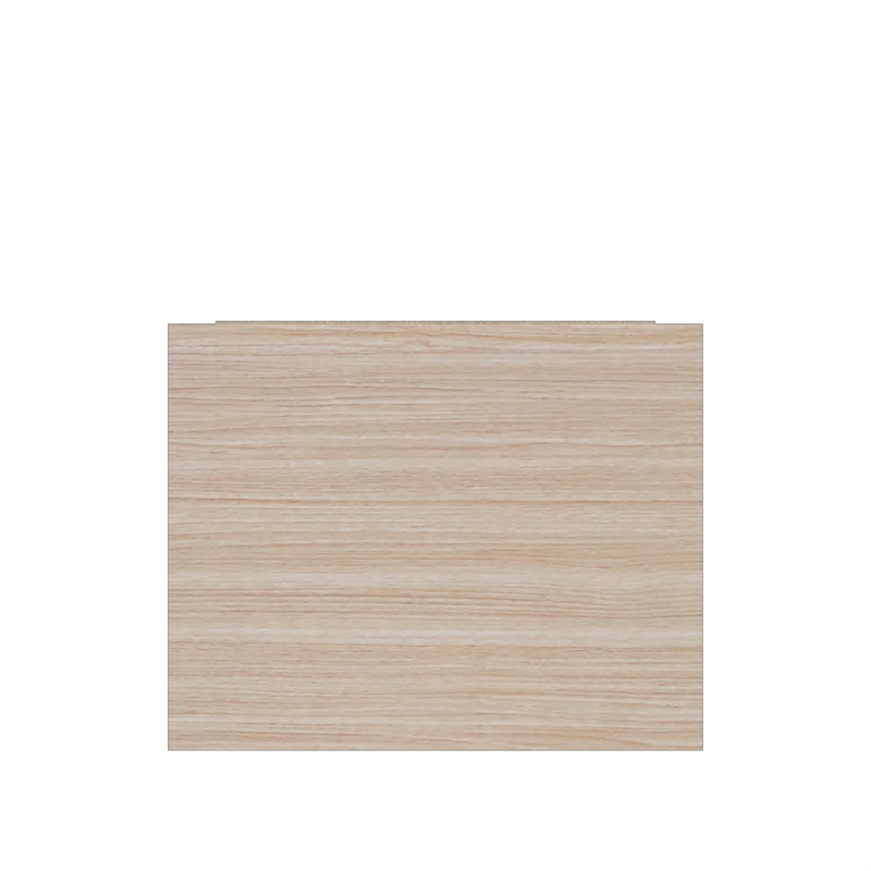 19.68 in. Grey and Natural Oak Rectangle Wood End Table with 2 Drawers