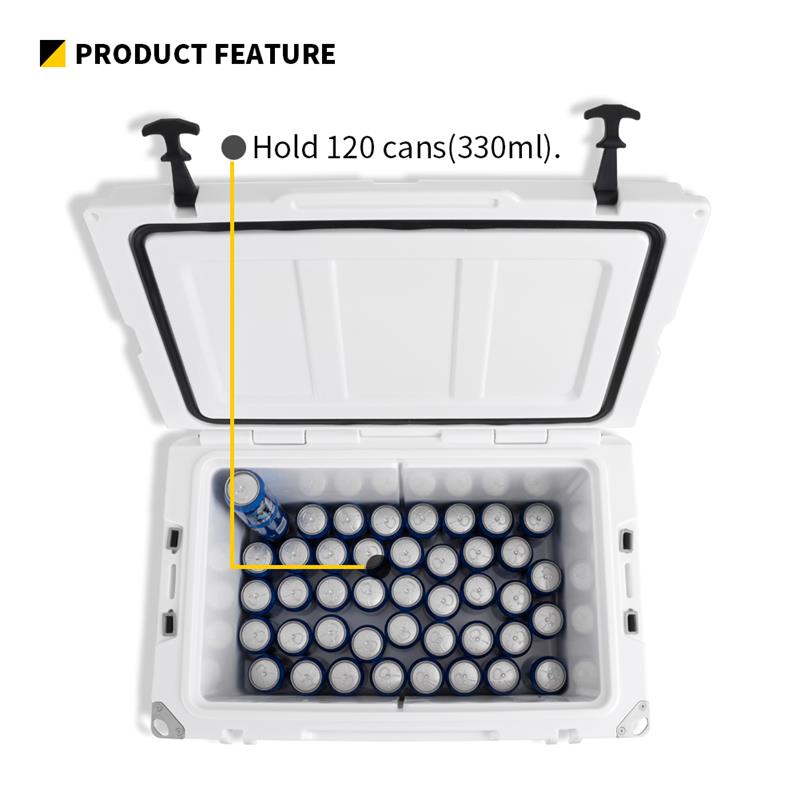 EchoSmile 75 qt. White Rotomolded Cooler