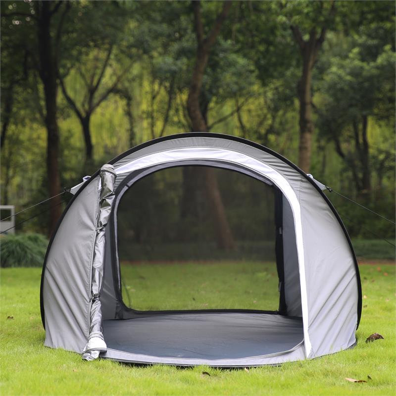 Echosmile 2 Person White And Gray Pop Up Tent