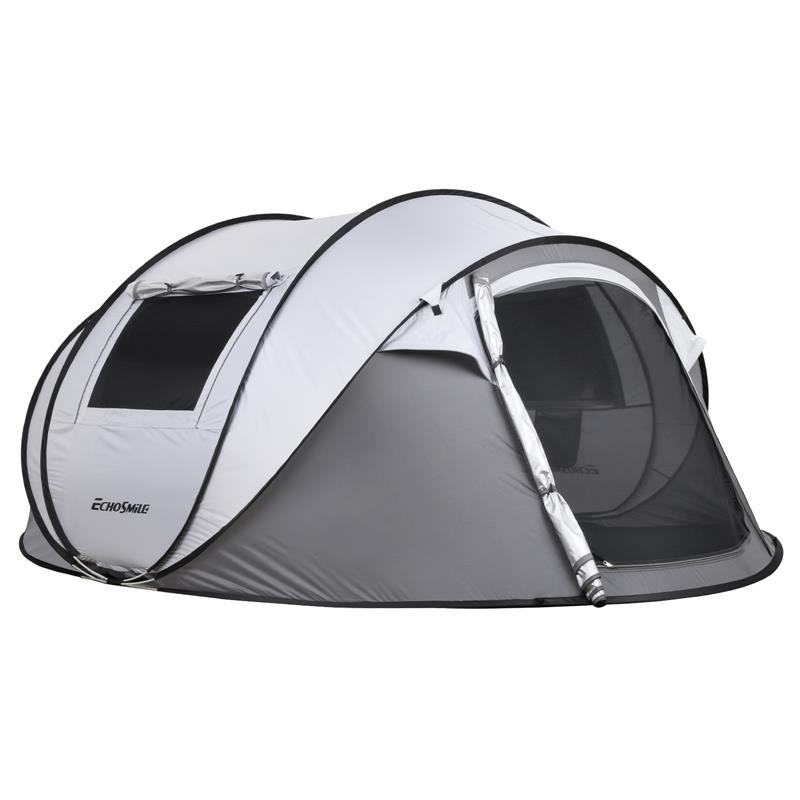 Echosmile 4-6 Person Gray Pop Up Tent