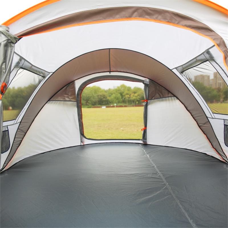 Echosmile White And Brown Pop Up Tent For 5-8 People