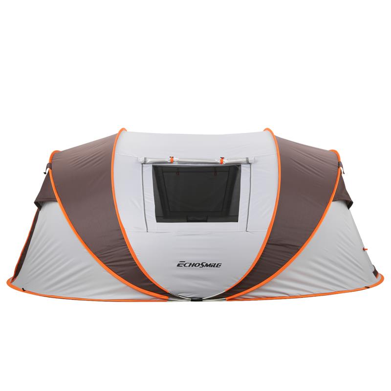 Echosmile White And Brown Pop Up Tent For 5-8 People