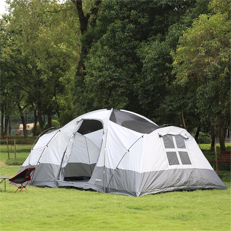 Echosmile Tent For 10 People in White And Grey
