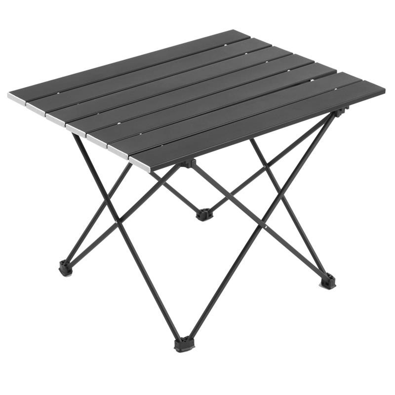 Echosmile Aluminum Medium Collapsible Table in Black
