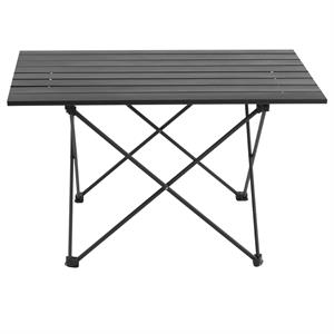 Echosmile Aluminum Large Collapsible Table in Black