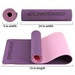 Echosmile 0.24 Inch Purple Yoga Mat