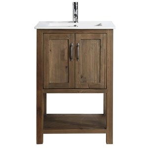 Design Element Group Austin 24&quot Single Sink Vanity in Walnut