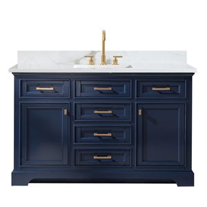 Design Element Group Milano 54&quot Single Vanity in Blue