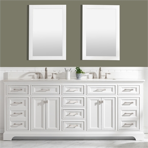 Design Element Group Milano 84&quot Double Vanity in White