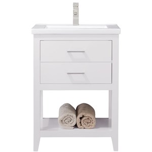 Design Element Group Cara 24&quot Single Sink Vanity in White