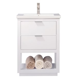 Design Element Group Klein 24&quot Single Sink Vanity in White