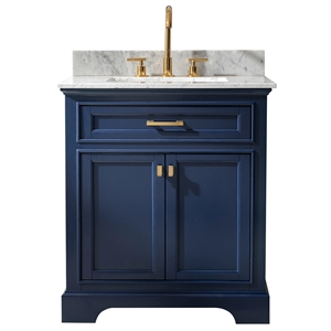 Design Element Milano 30&quot Single Vanity in Blue