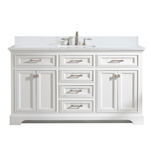 Design Element Milano 60&quot Single Vanity in White