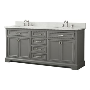 Design Element Milano 72&quot Double Vanity in Gray