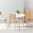 Creative Images International Round Contemporary Plastic Dining Table in White