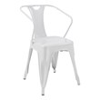 Black Metal Chair with ARM Set of 4
