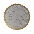 Marble Coffee Table with Gold Stainless Steel Base