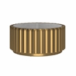 Marble Coffee Table with Gold Stainless Steel Base