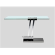 Dining Table with Clear Glass top and chrome base