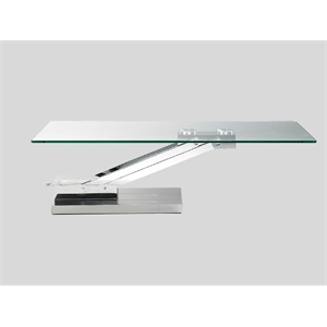 Dining Table with Clear Glass top and chrome base