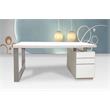 White Wood Lacquer Computer Desk