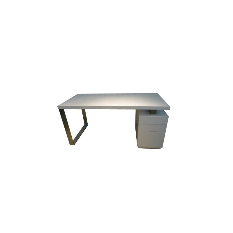 White Wood Lacquer Computer Desk