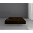 Espresso Wood Coffee Table with Removable Center Tray