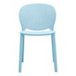 Midcentury Blue Plastic Kids Side Chair (Set of 4)