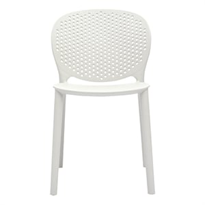 Midcentury White Plastic Kids Side Chair (Set of 4)
